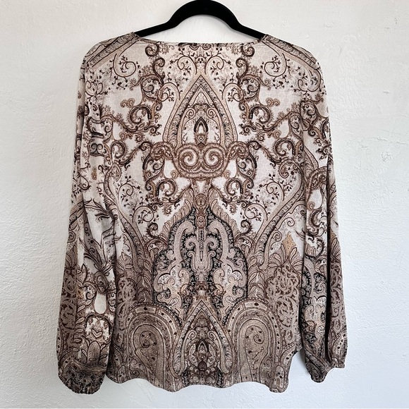 Chico's Paisley Print Blouse - Picture 4 of 7